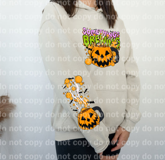 Somethings Brewing Pumpkin with Optional Sleeve Design Dream Print or Sublimation Print