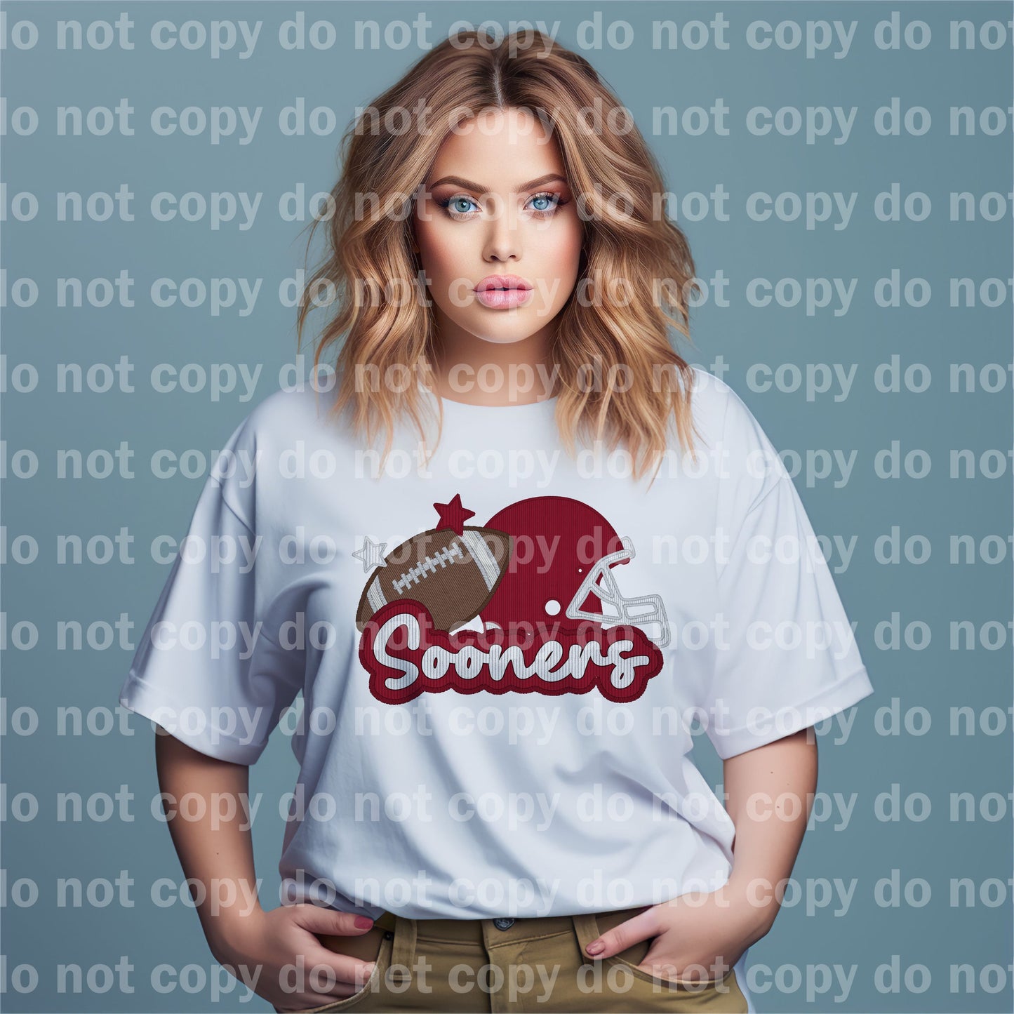 Sooners Football Embroidery Dream Print or Sublimation Print