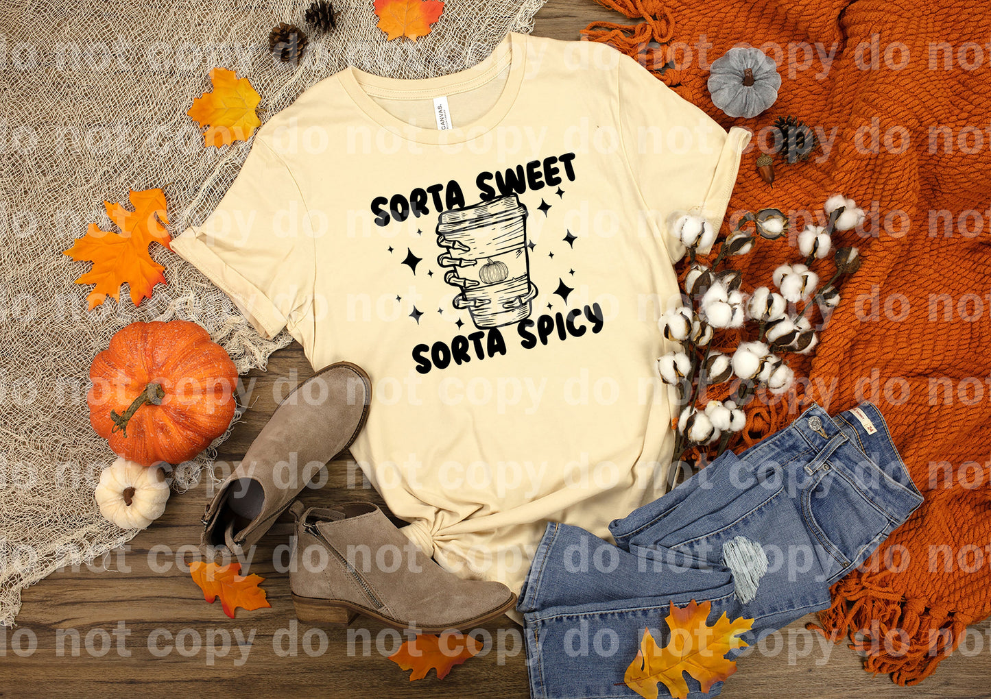 Sorta Sweet Sorta Spicy Full Color/One Color with Pocket Option Dream Print or Sublimation Print