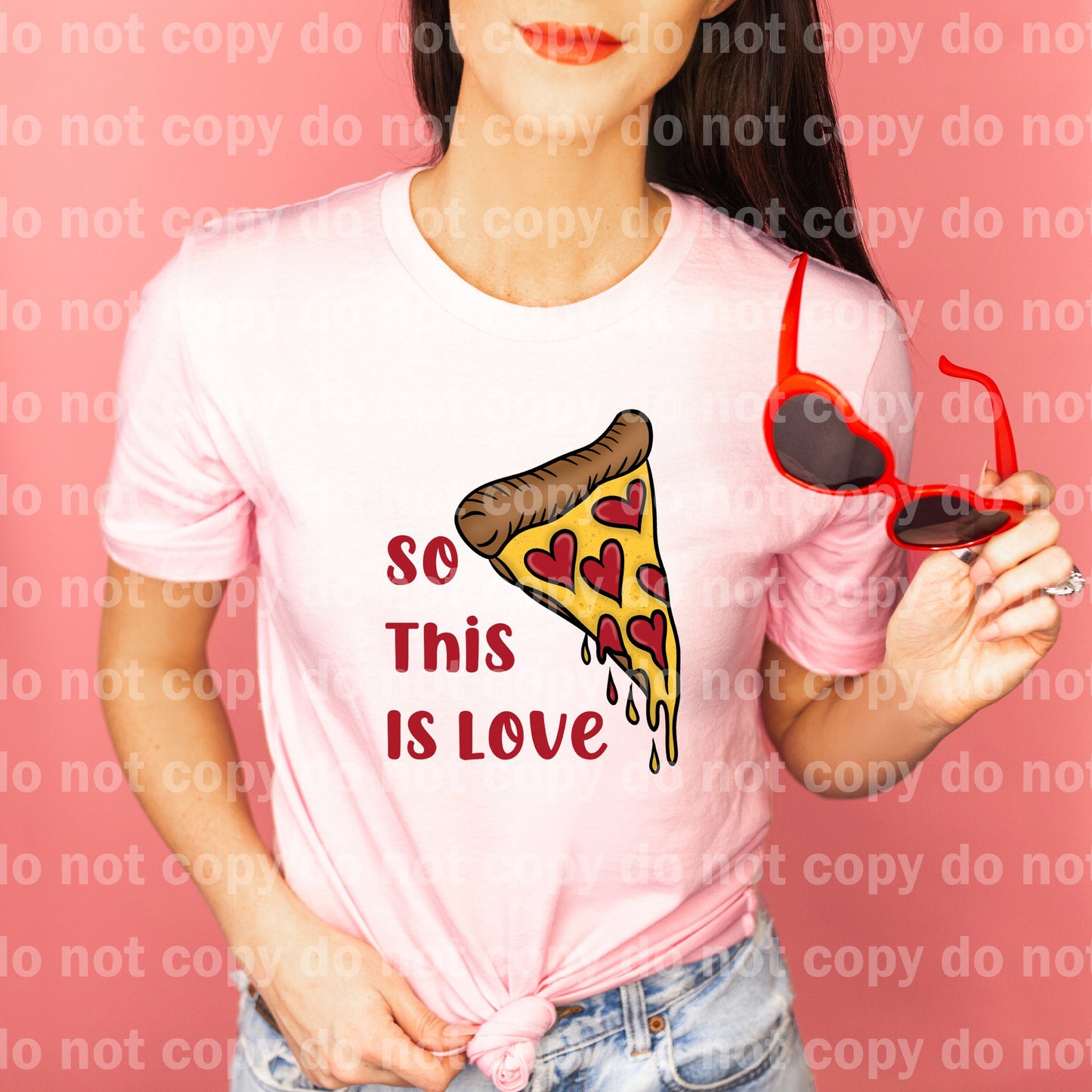 So This Is Love Pizza Black Font/Red Font Dream Print or Sublimation Print