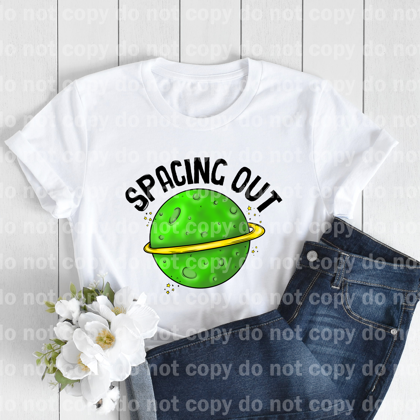 Spacing Out Green Planet Dream Print or Sublimation Print