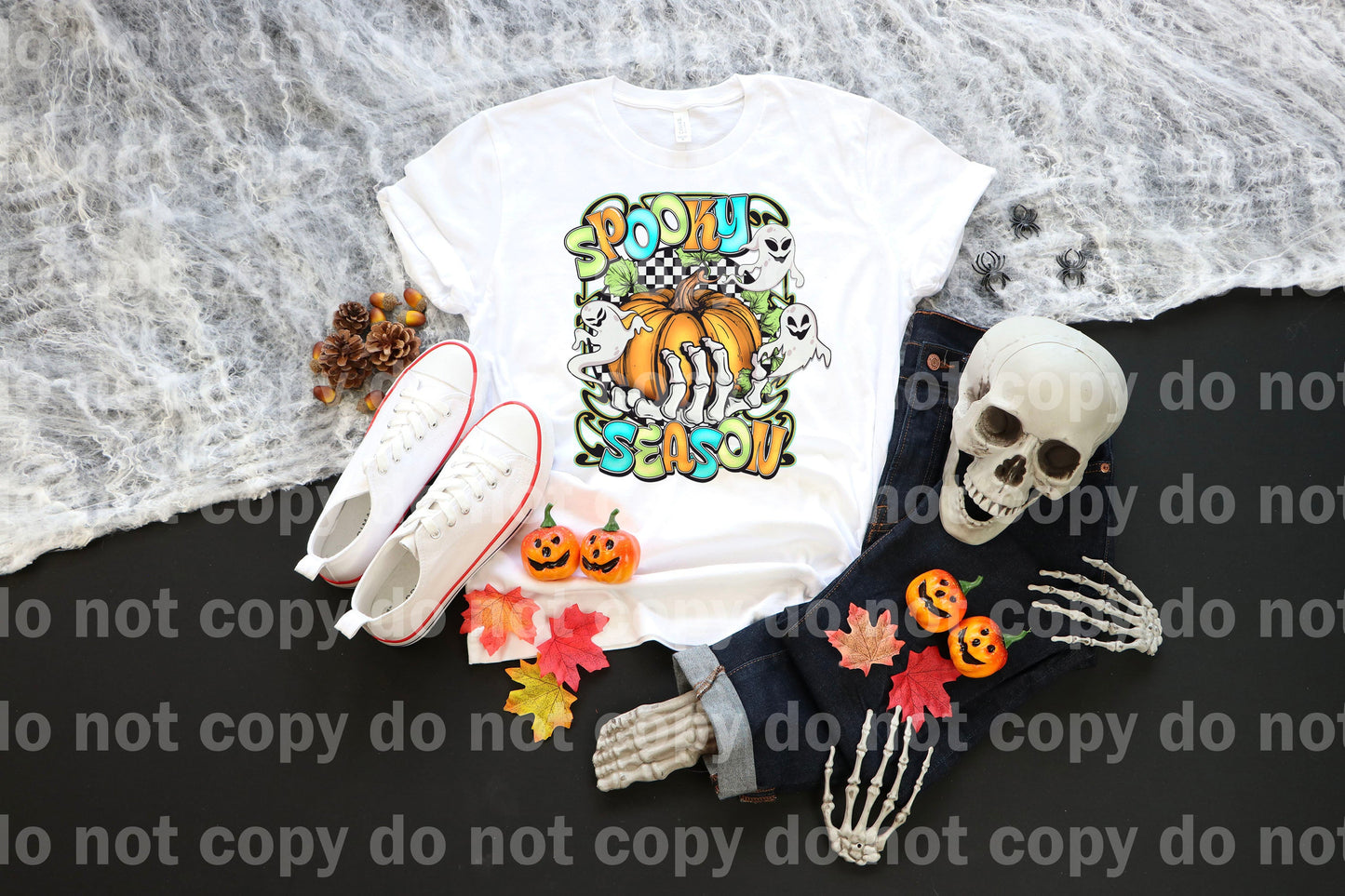 Spooky Season Pumpkin Ghosts with Pocket Option Dream Print or Sublimation Print