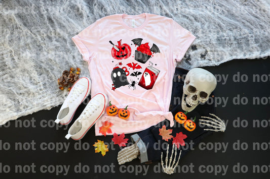 Spooky Doodles Pumpkin Cupcake Bat Ghost Juice Dream Print or Sublimation Print