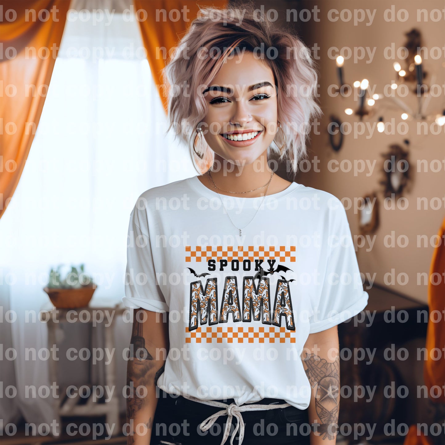 Spooky Mama Embroidery Dream Print or Sublimation Print