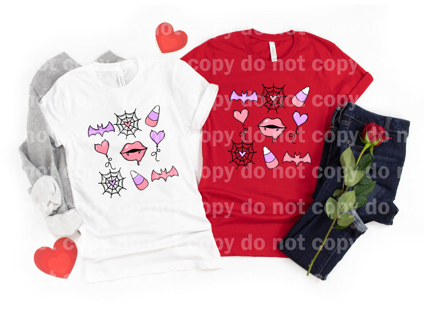 Spooky Valentines Day Grid Dream Print or Sublimation Print