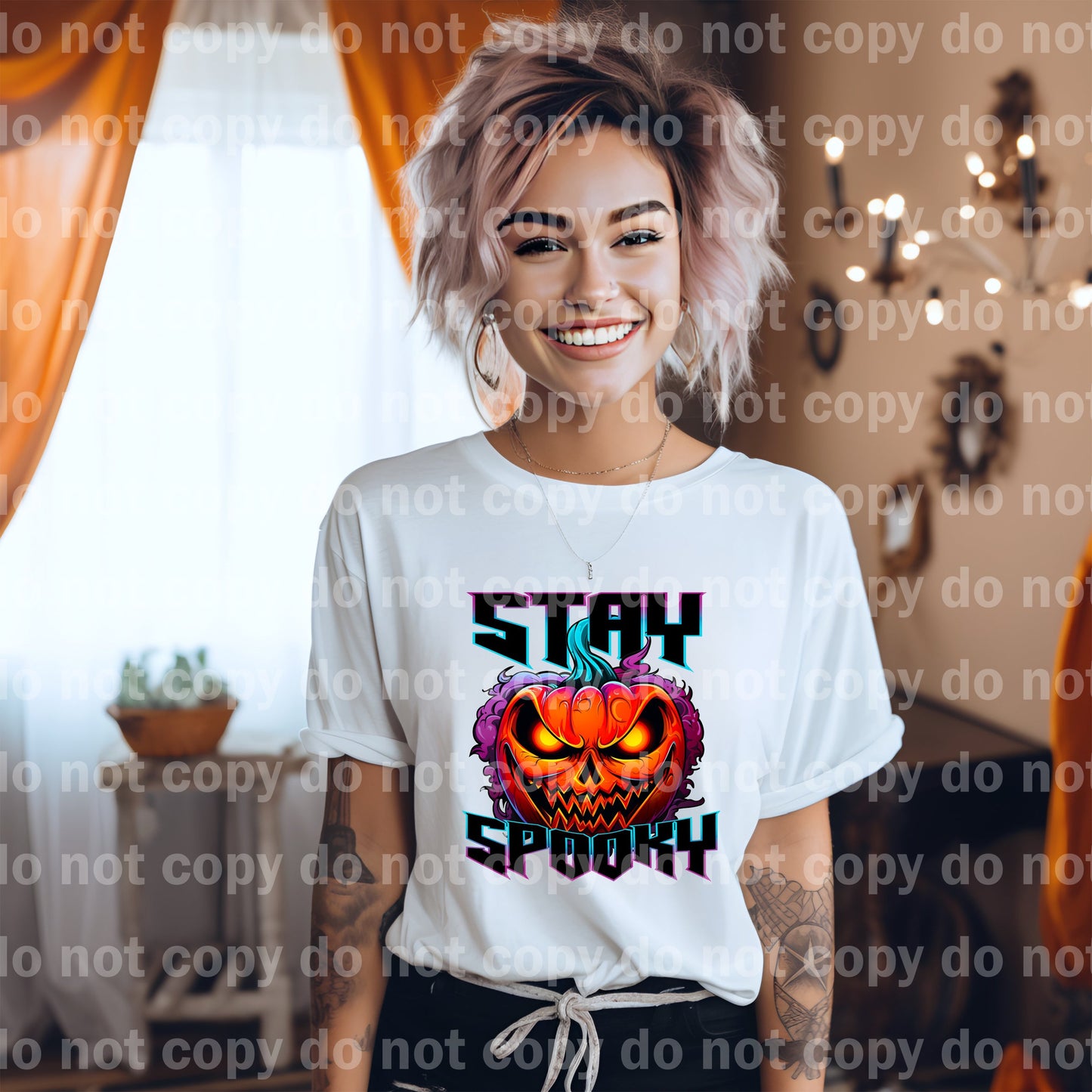 Stay Spooky Scary Pumpkin Dream Print or Sublimation Print