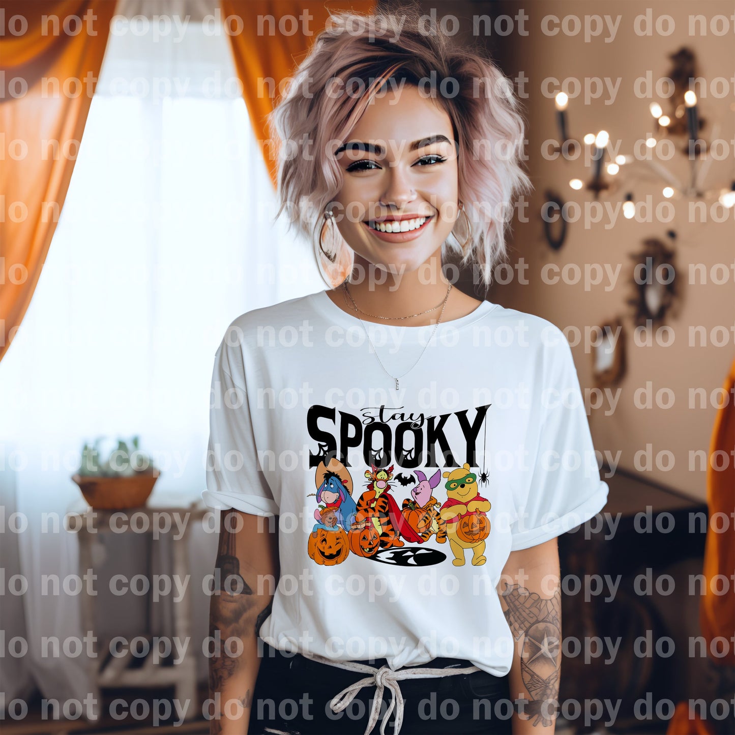 Stay Spooky Yellow Bear Dream Print or Sublimation Print