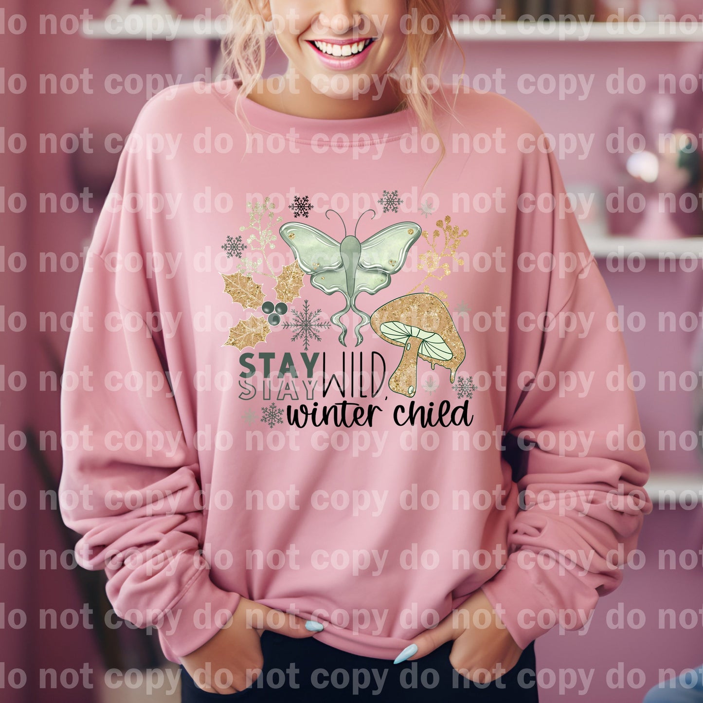 Stay Wild Winter Child Dream Print or Sublimation Print