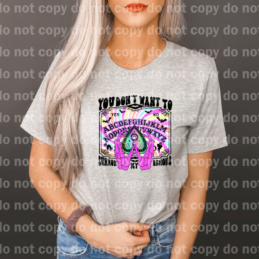 You Don't Want To Summon My Demons With Background Dream Print or Sublimation Print