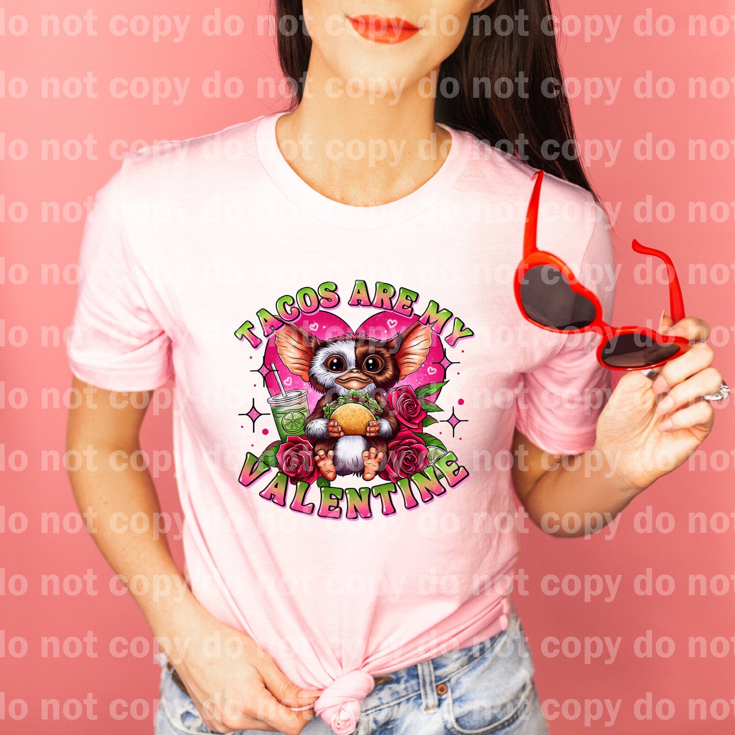 Tacos Are My Valentine with Optional Sleeve Design Dream Print or Sublimation Print