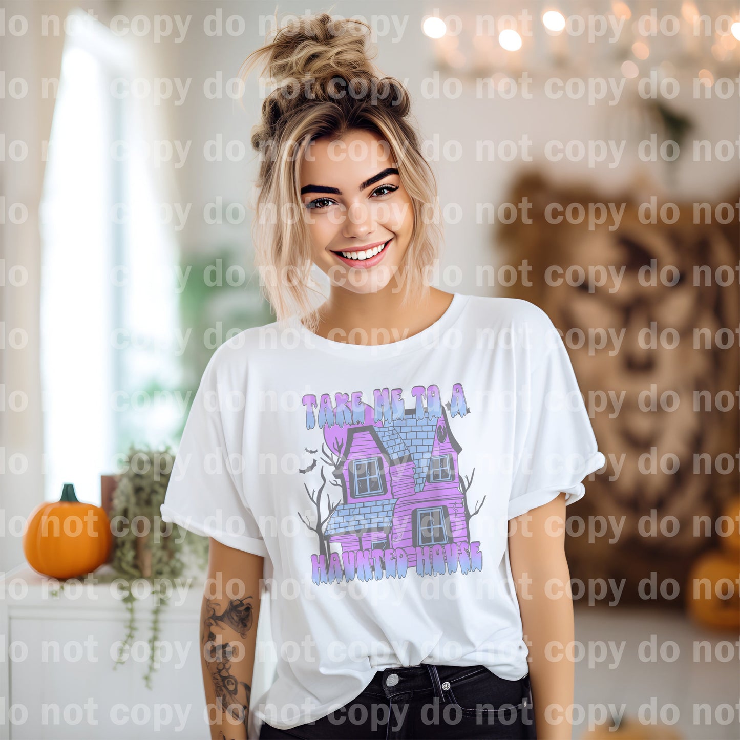 Take Me To A Haunted House Blue/Purple Dream Print or Sublimation Print