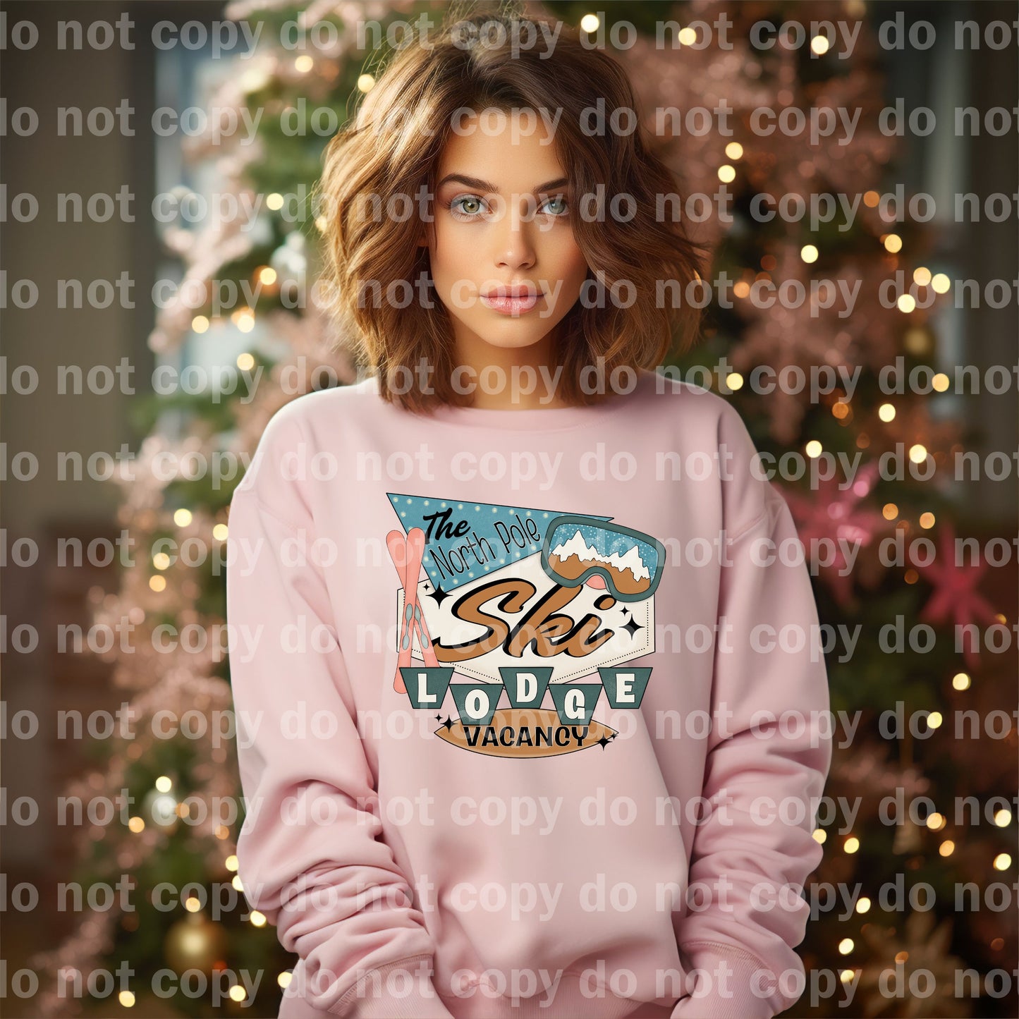 The North Pole Ski Lodge Vacancy Dream Print or Sublimation Print