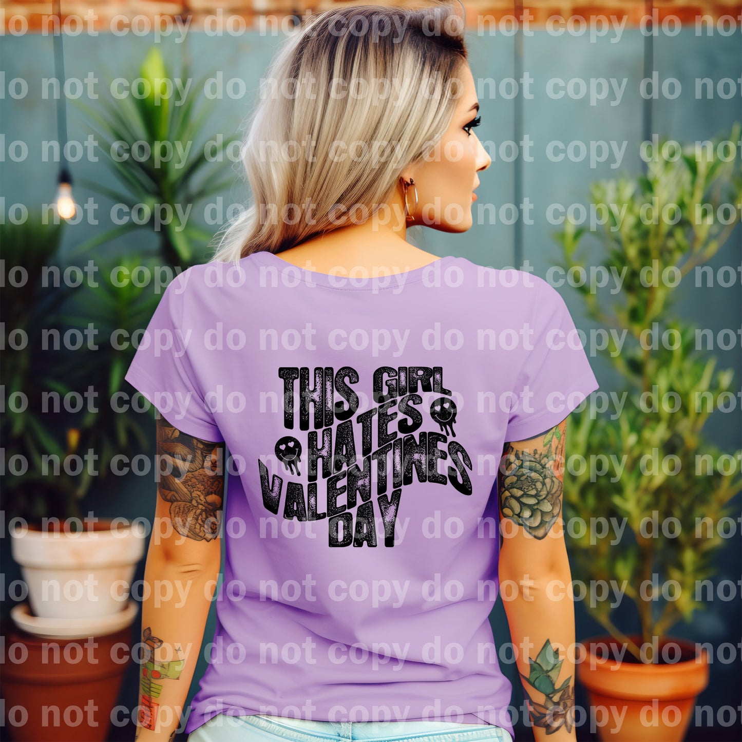 This Girl Hates Valentines Day Front/Back Dream Print or Sublimation Print