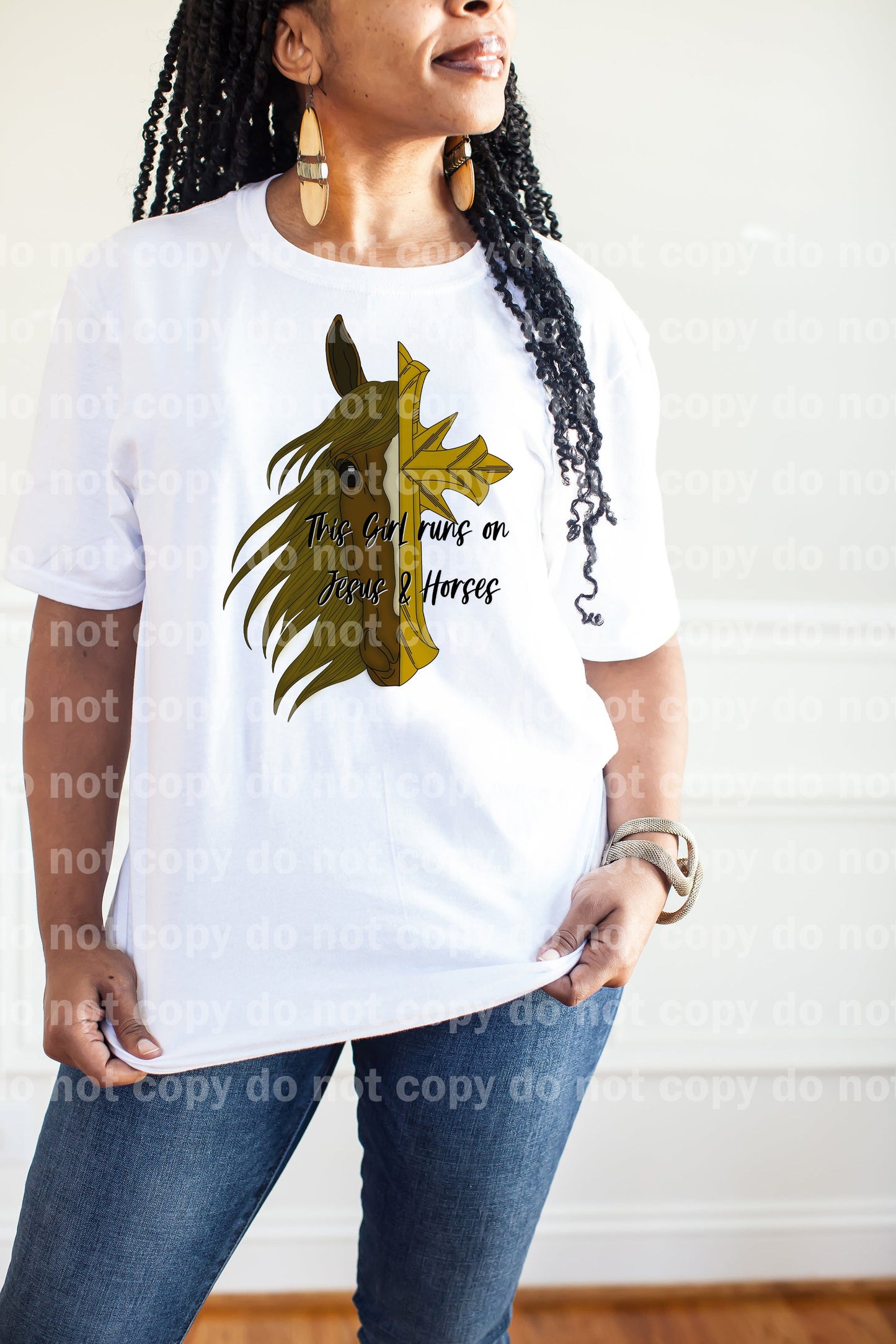 This Girl Runs On Jesus And Horses Dream Print or Sublimation Print