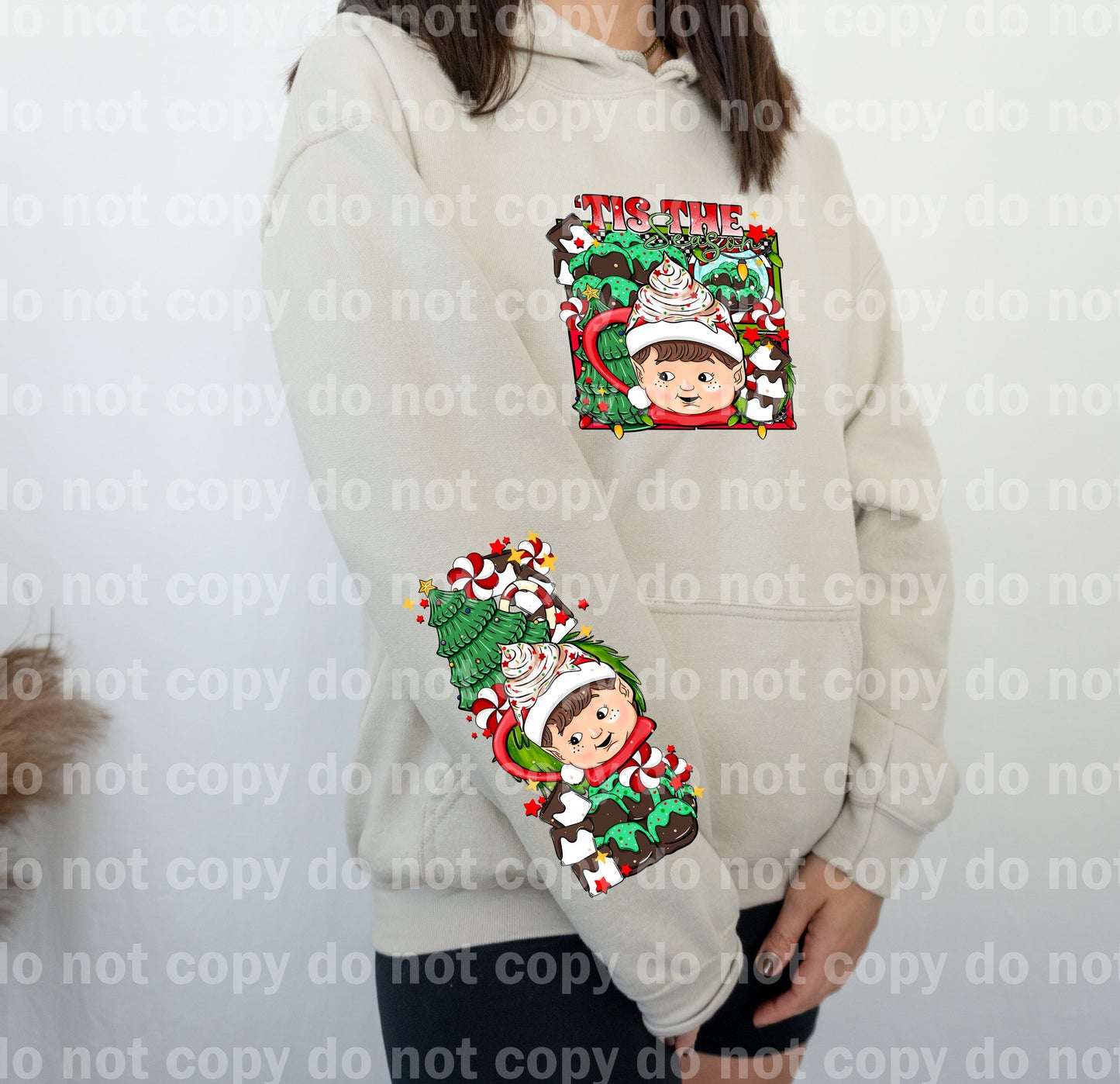 Tis The Season with Optional Sleeve Design Dream Print or Sublimation Print