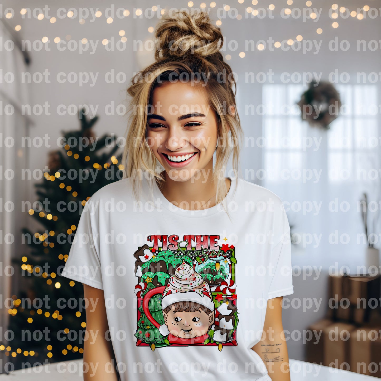 Tis The Season with Optional Sleeve Design Dream Print or Sublimation Print