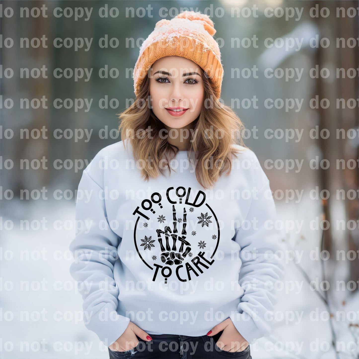 Too Cold To Care with Pocket Option Dream Print or Sublimation Print