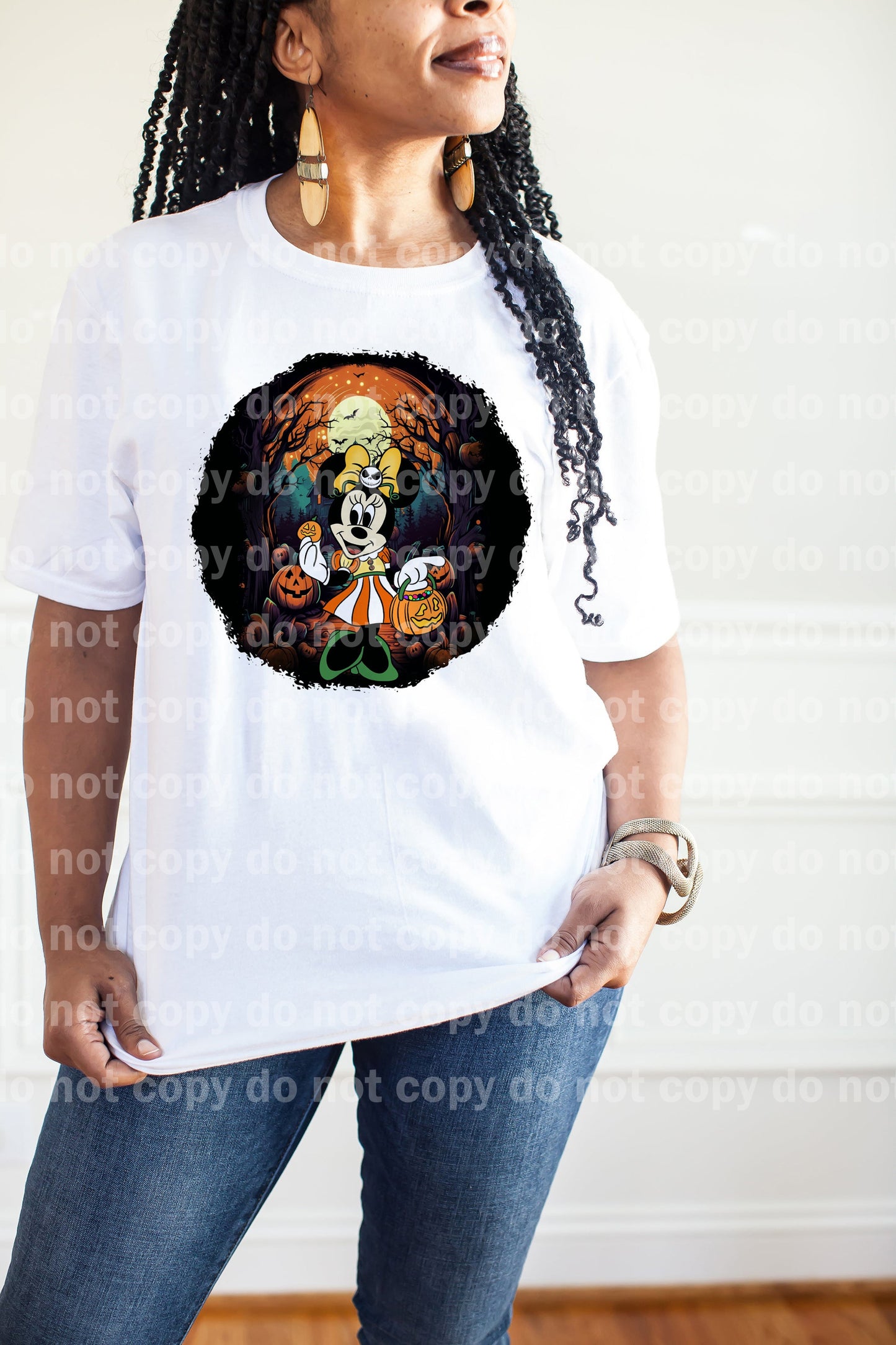 Trick Or Treat Girl Mouse Badge Dream Print or Sublimation Print