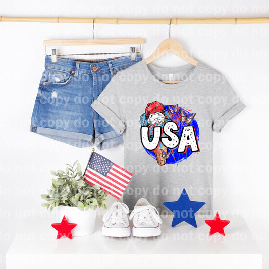 USA Ice Cream And Butterflies Dream Print or Sublimation Print