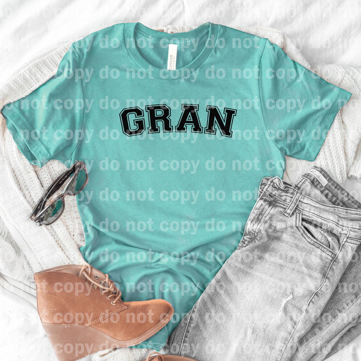 Varsity Gran Black/White Dream Print or Sublimation Print