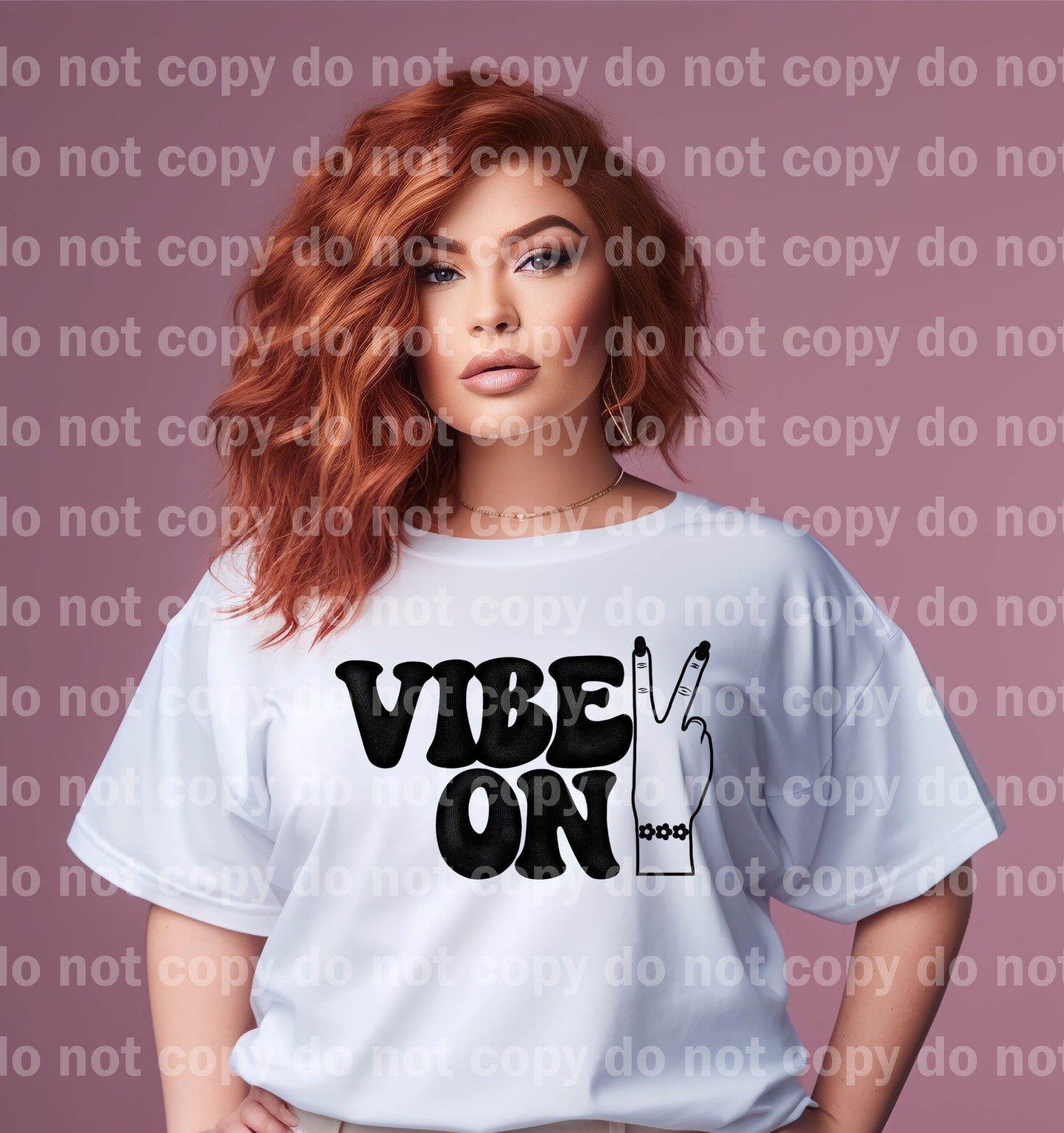 Vibe On Peace Sign Distressed/Non Distressed Dream Print or Sublimation Print