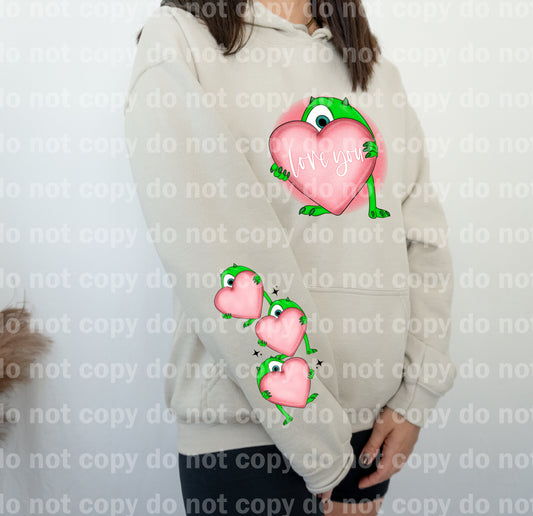 Love Heart Wazowski Valentine con diseño de manga opcional Impresión de ensueño o impresión de sublimación