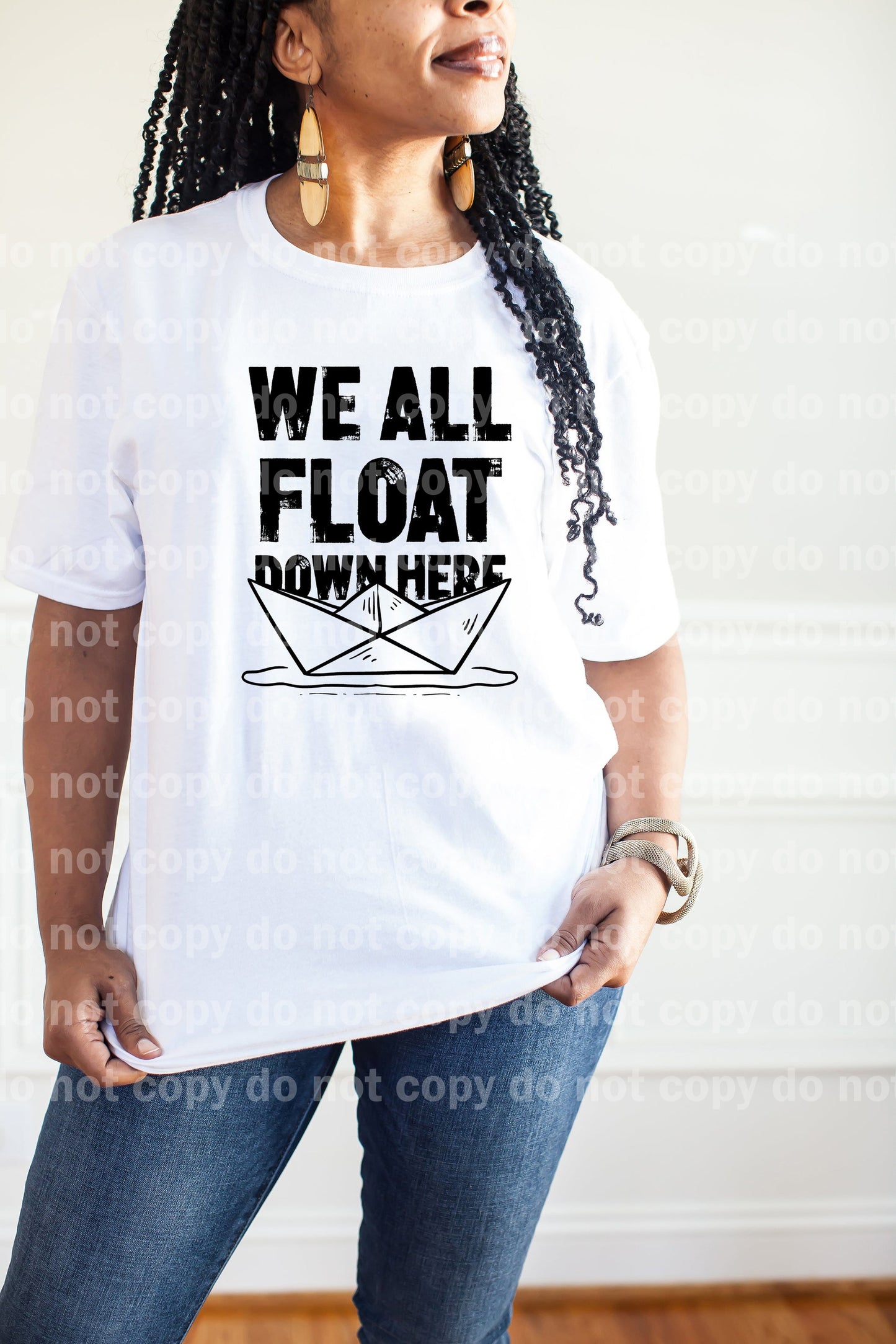 We All Float Down Here Black/White Dream Print or Sublimation Print
