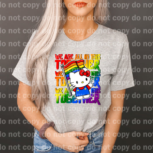 We Are All In This Together Colored Pride Kitty
