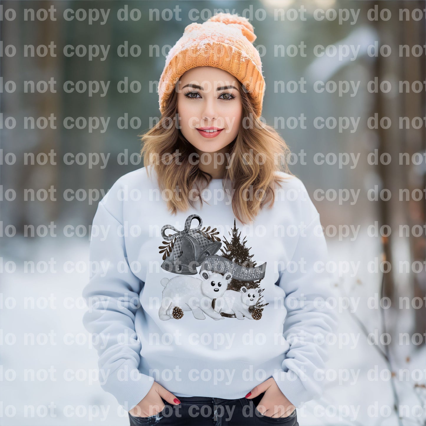 When Snow Falls Nature Listen Dream Print or Sublimation Print