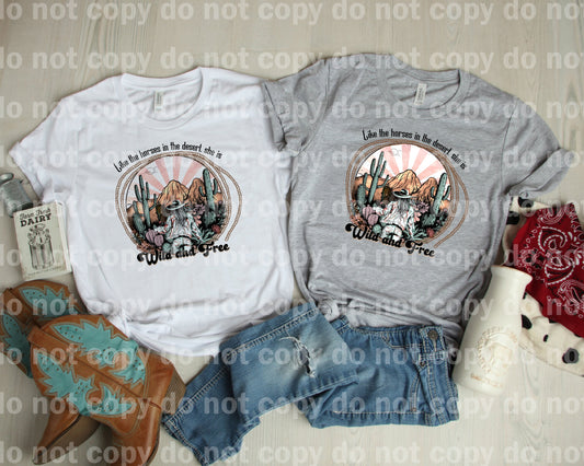 Like The Horses In The Desert She Is Wild And Free Dream Print or Sublimation Print