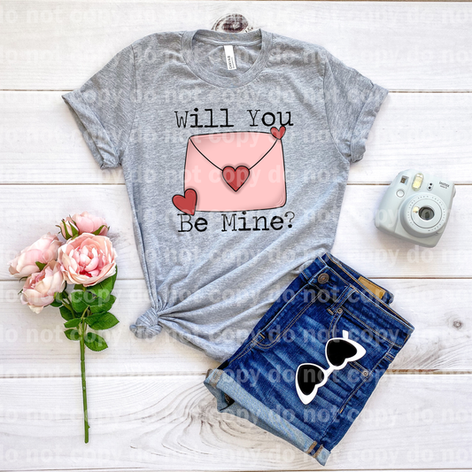 Will You Be Mine Letter Hearts Dream Print or Sublimation Print