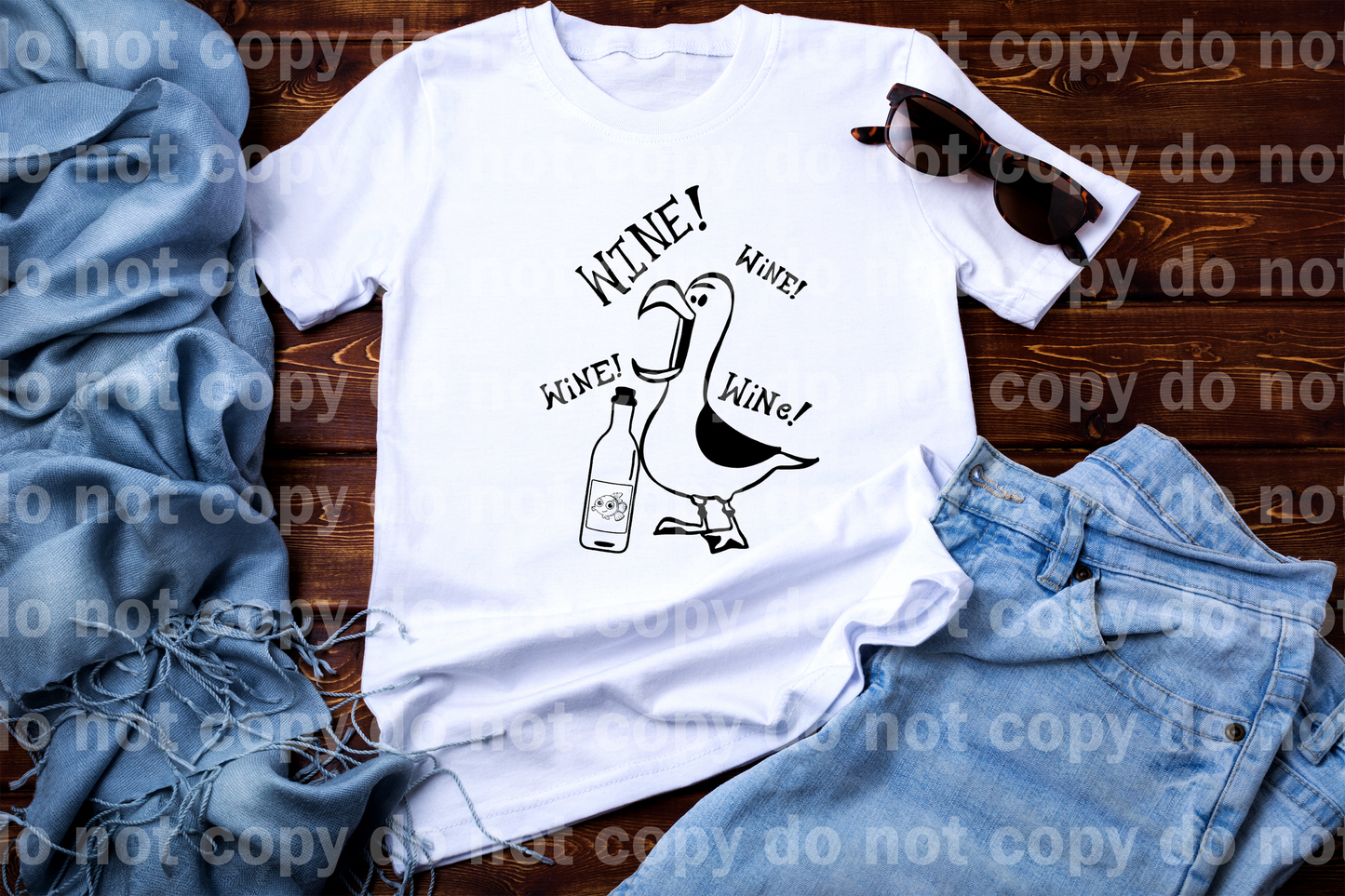 Wine Wine Wine Duck Dream Print or Sublimation Print