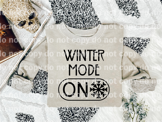 Winter Mode On Black/White Dream Print or Sublimation Print