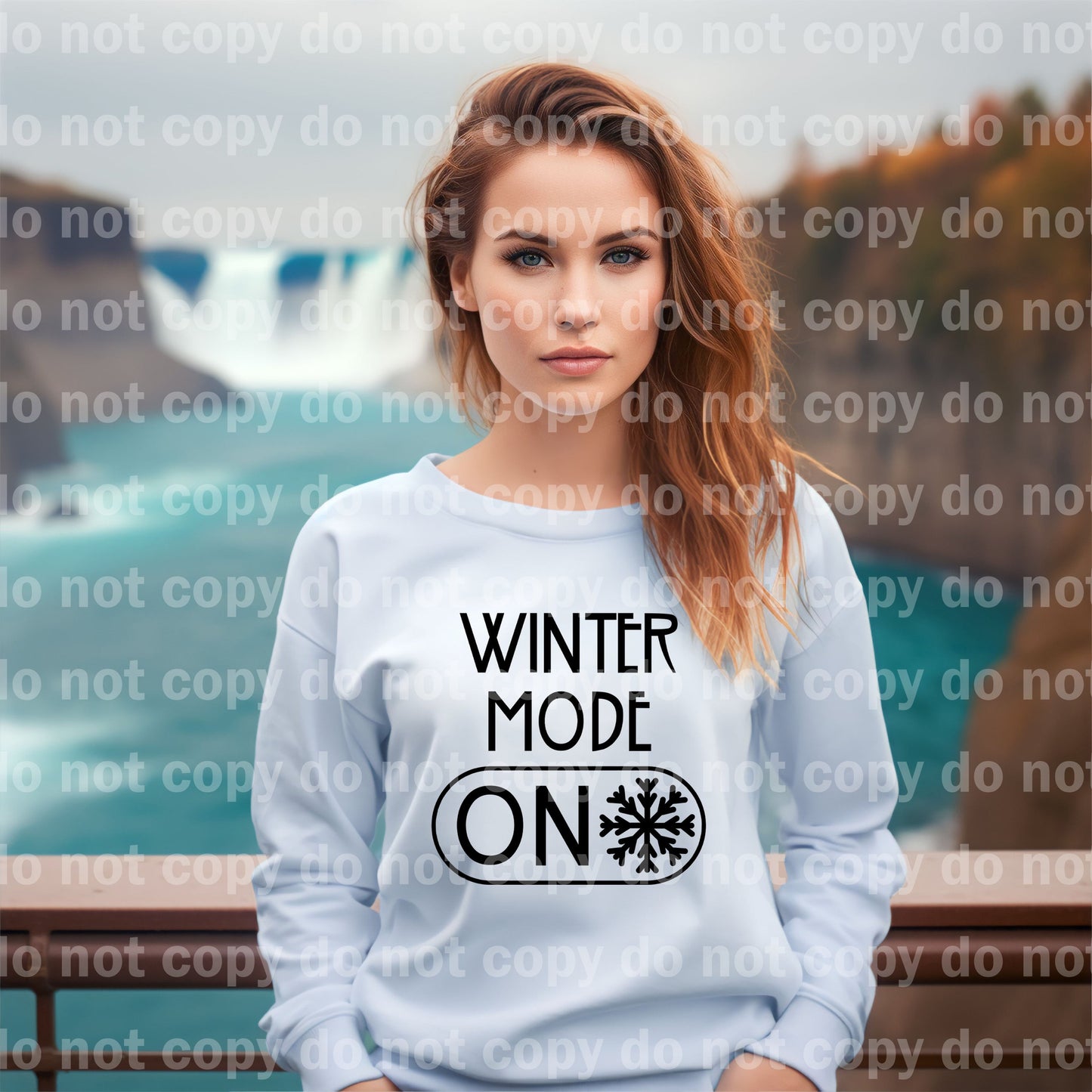 Winter Mode On Black/White Dream Print or Sublimation Print