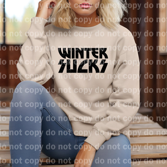 Winter Sucks Black/Blue Dream Print or Sublimation Print