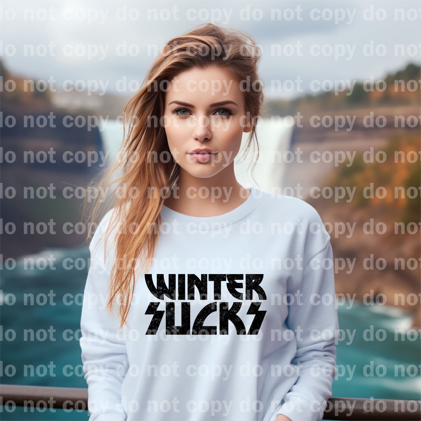 Winter Sucks Black/Blue Dream Print or Sublimation Print