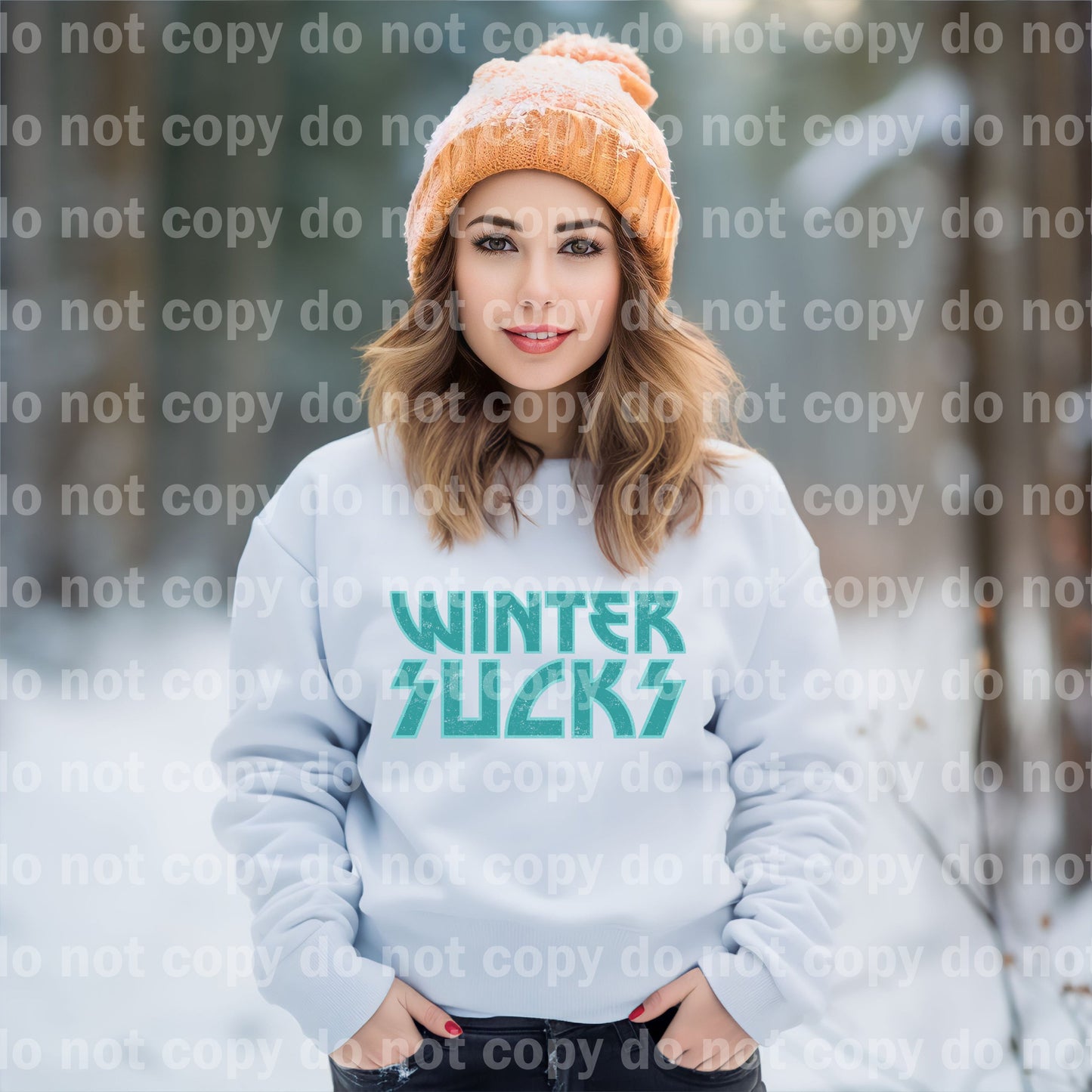 Winter Sucks Black/Blue Dream Print or Sublimation Print