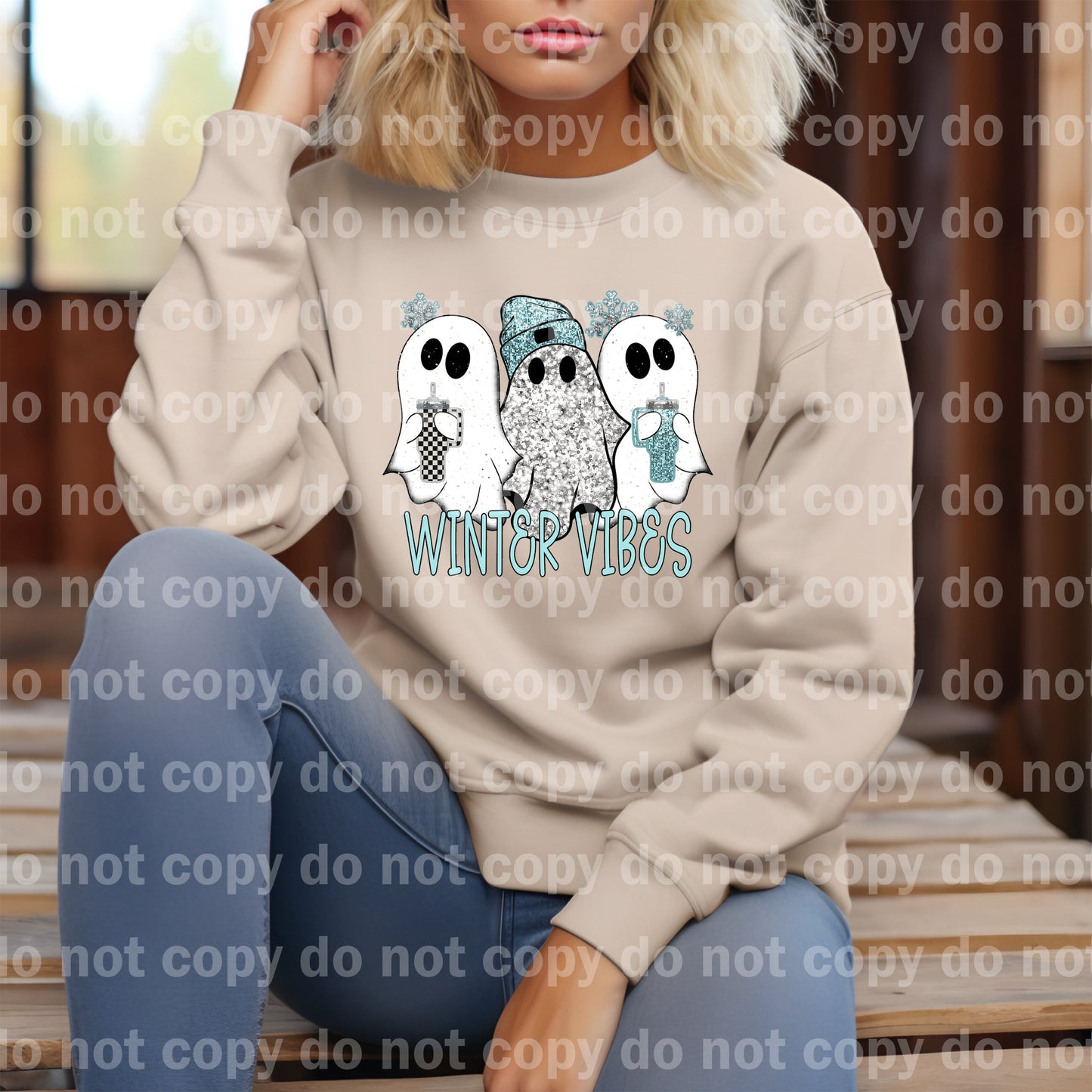 Winter Vibes Ghosties Dream Print or Sublimation Print