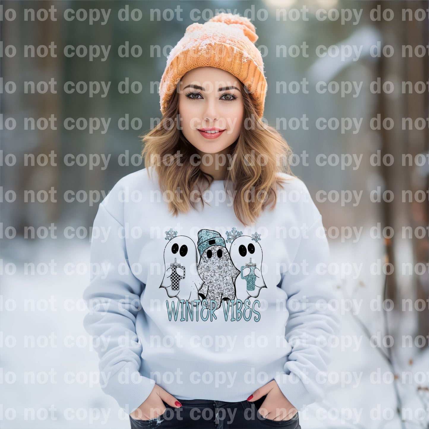 Winter Vibes Ghosties Dream Print or Sublimation Print