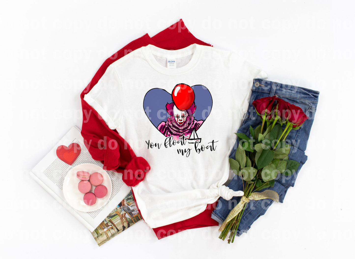 You'll Float My Boat Clown Heart Dream Print or Sublimation Print