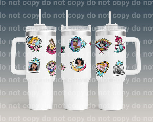 Princess Characters Tatz 40oz Cup Wrap