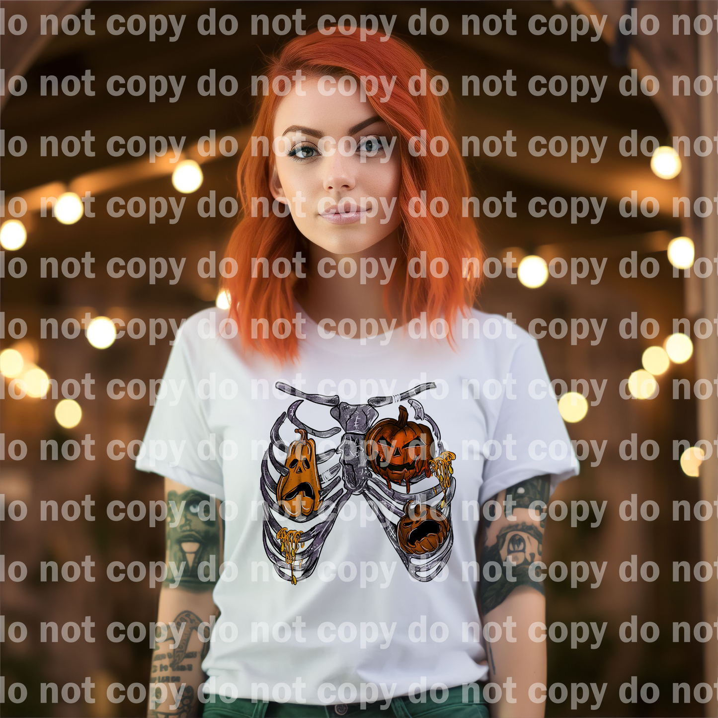 Pumpkins and Gourd Ribcage