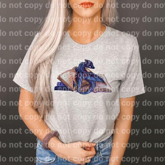 Purple Dragon On Book