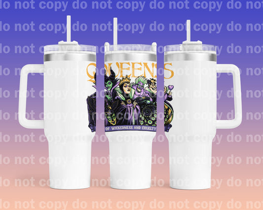 Queens Of Wickedness And Cruelty 40oz Cup Wrap