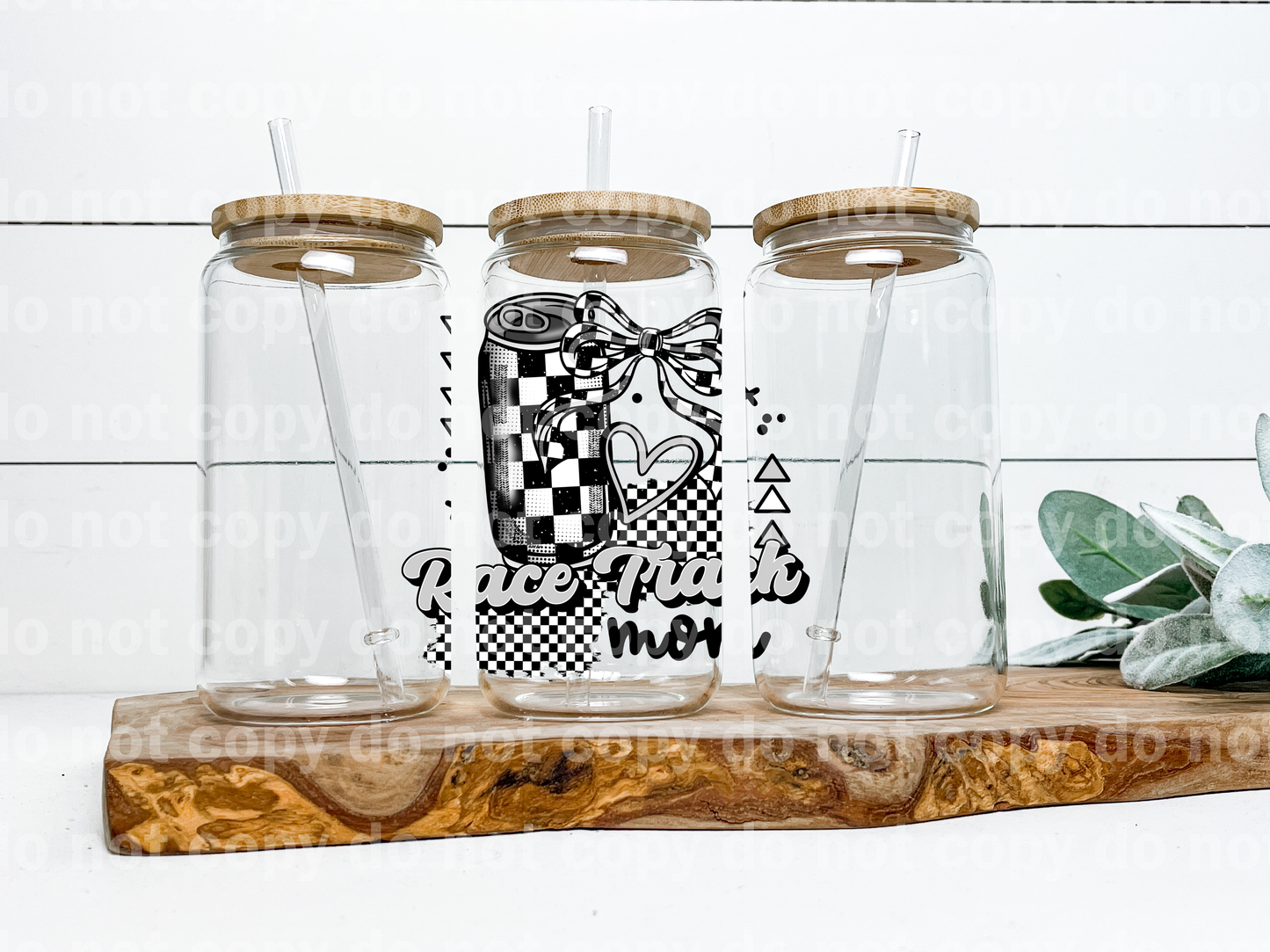 Race Track Mom Soda Can Bow