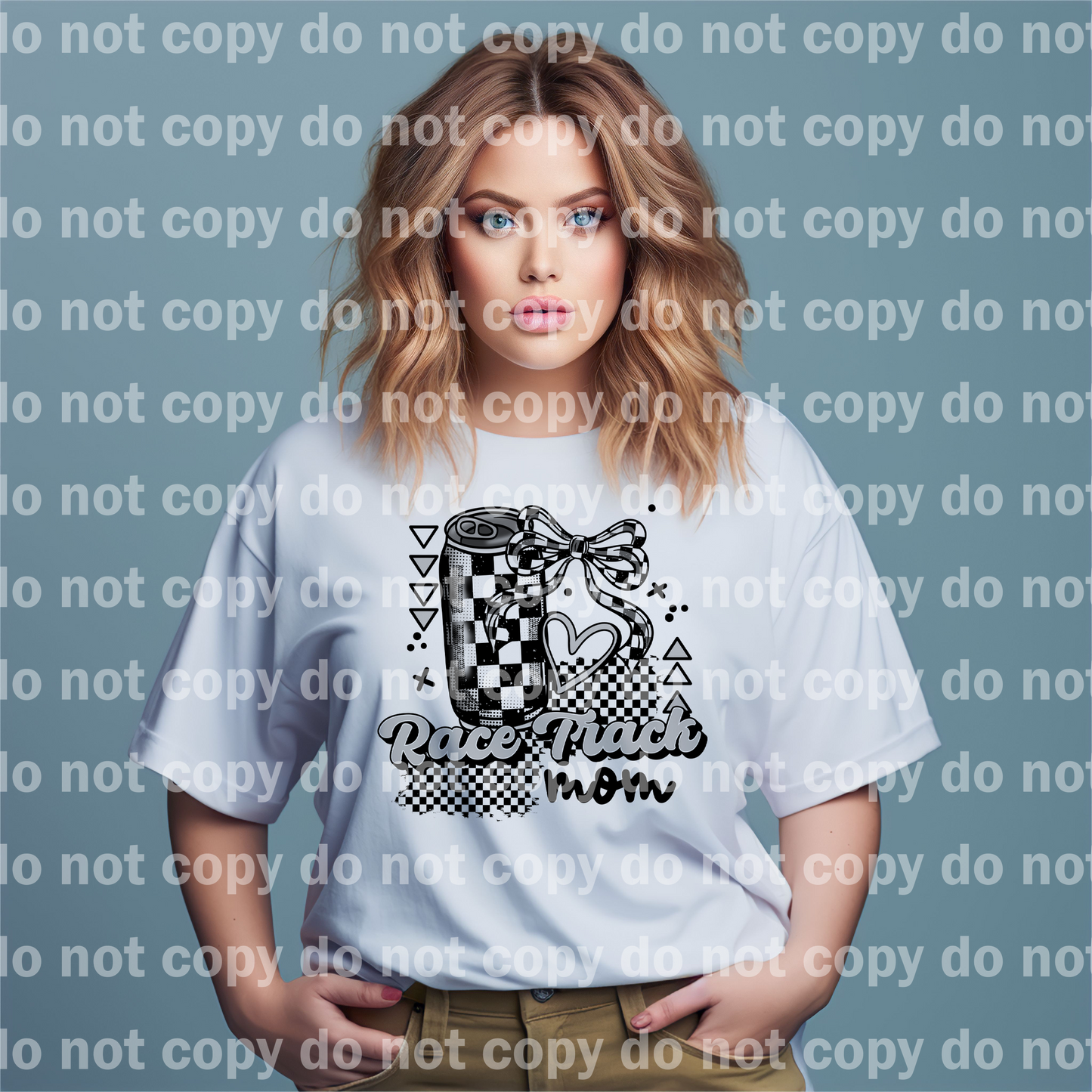 Race Track Mom Soda Can Bow