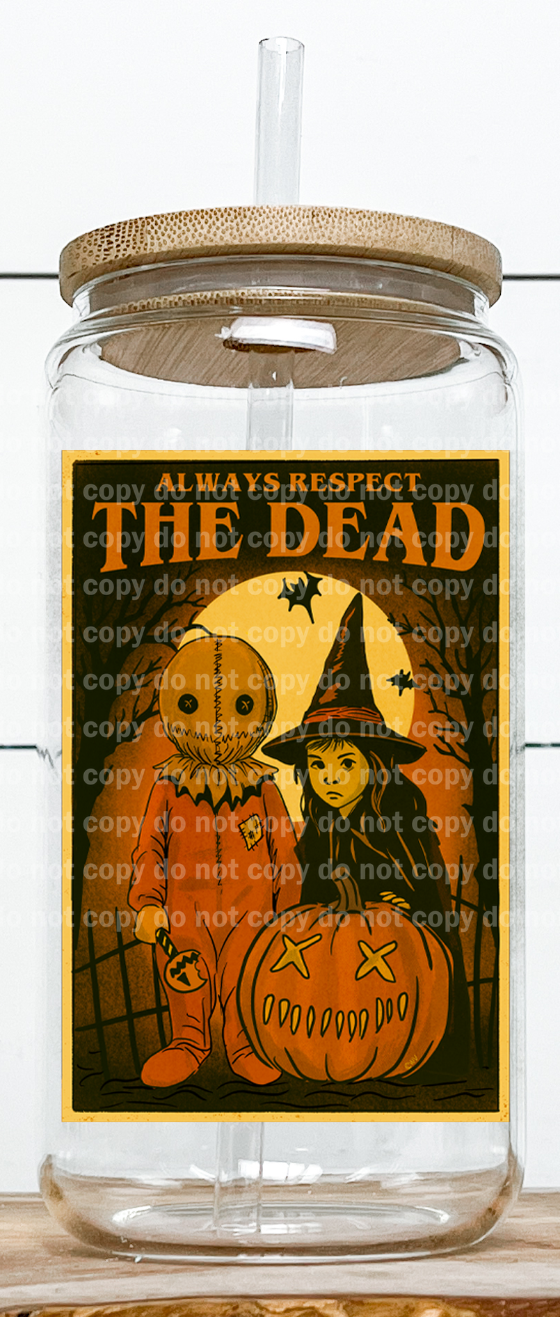 Respect The Dead Witch and Pumpkin Head