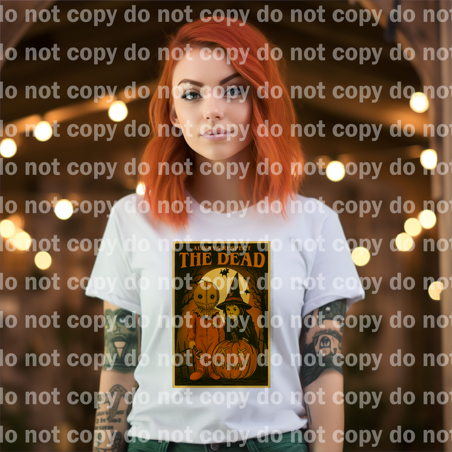 Respect The Dead Witch and Pumpkin Head