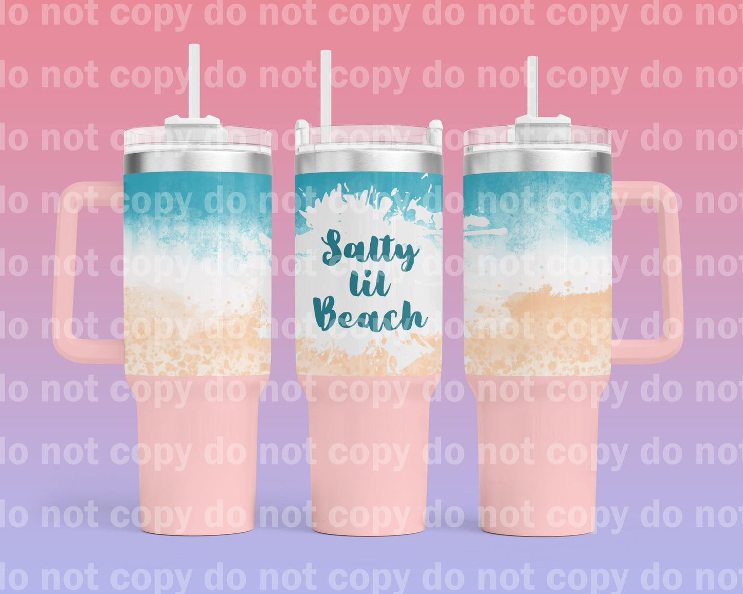 Salty Lil Beach 40oz Cup Wrap