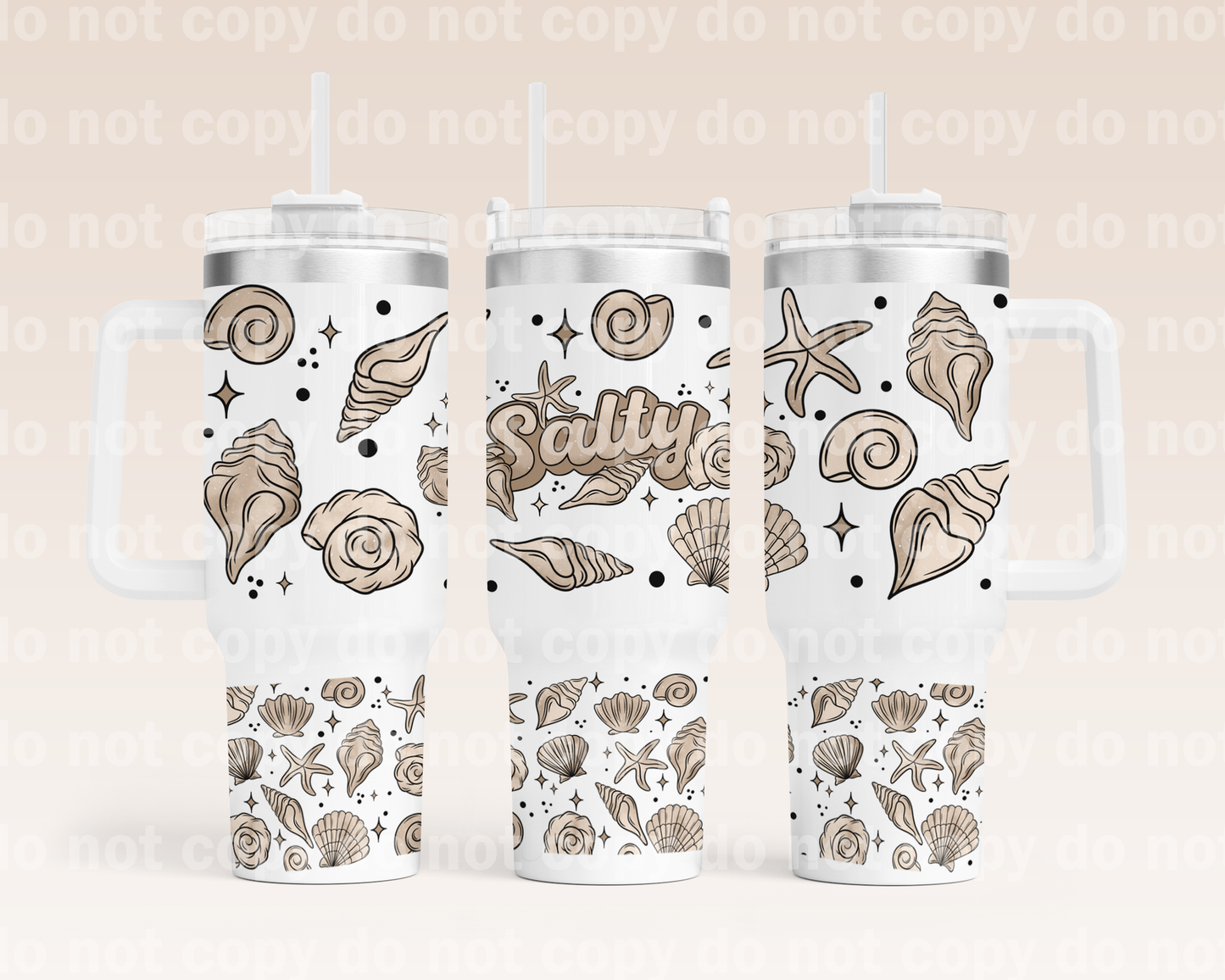 Salty Shell 40oz Cup Wrap